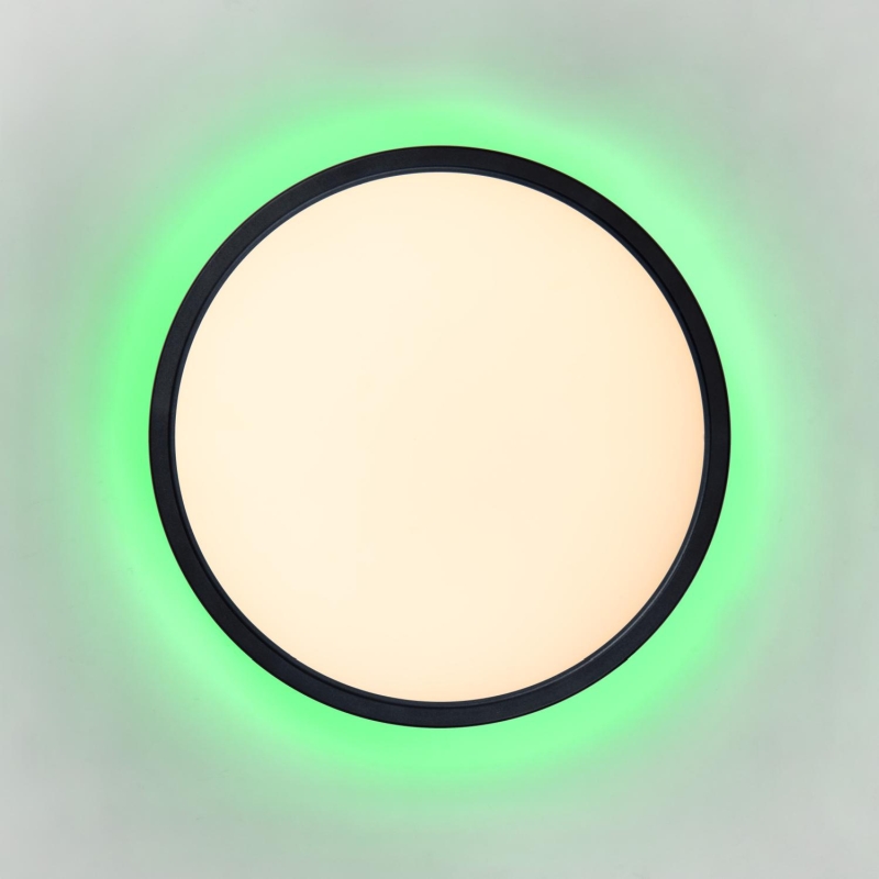 Lucide CASTOR - Flush ceiling light Indoor/Outdoor - Ø 32 cm - LED Dim. - CCT - 1x20W 2700K/6500K - IP44 - Rgb - Opal